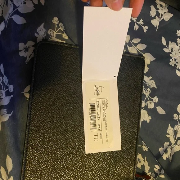 NWT Christian Louboutin Cabata Calf Leather Large Carryall & Wristlet Insert - Picture 8 of 9